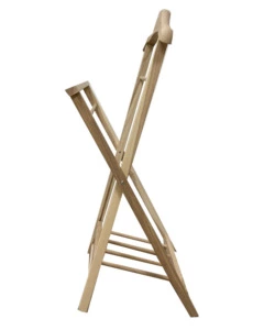 INDOSSATORE PIEGHEVOLE "HIEGO" IN FRASSINO NATURALE, 43X39X94 CM